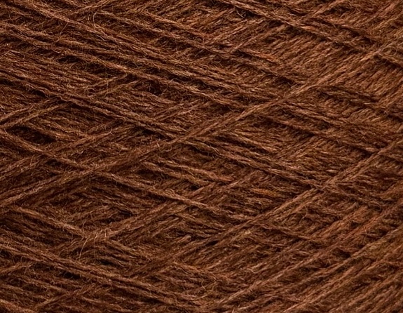 Botto Poala Art. Camargue 2/15 – Merino Supergeelong Garn col. Rostbraun Mélange